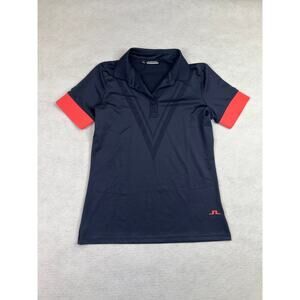 NWT J.Lindeberg Women's Alice Golf Short Sleeve Polo, Size‎ M, Navy